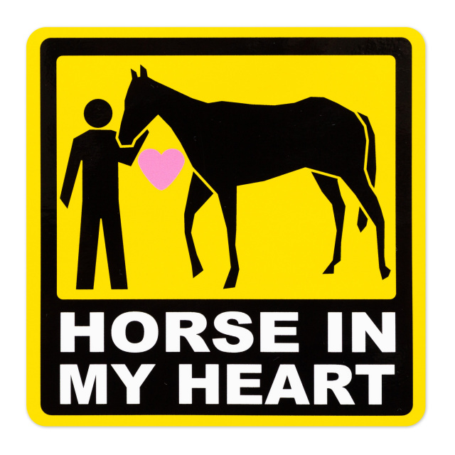 馬ステッカー [HORSE IN MY HEART] 競馬グッズのホース・ライフ社